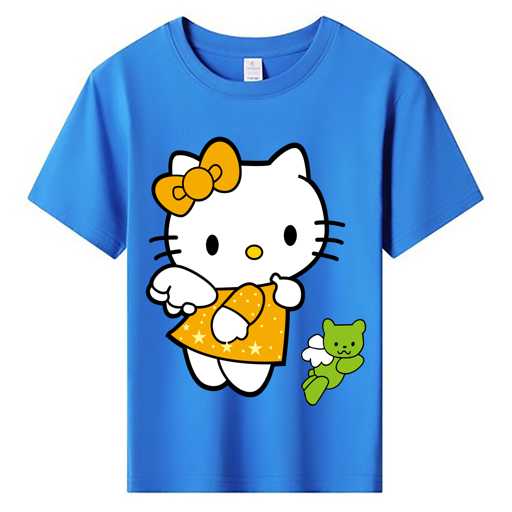 （画像用） Hello Kitty ハローキティ 綿100％キッズTシャツ（フロントプリント）